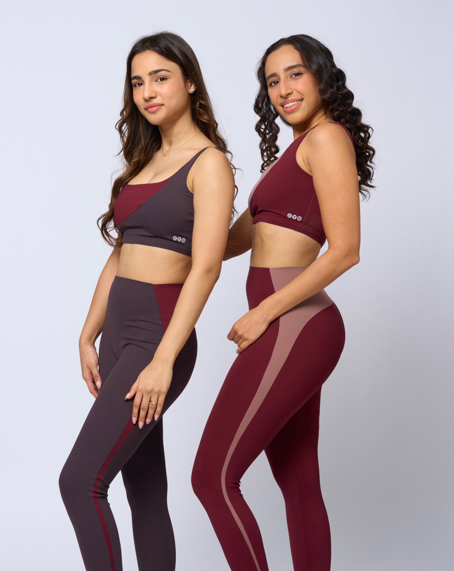Moon Dust/Burgundy Form Leggings