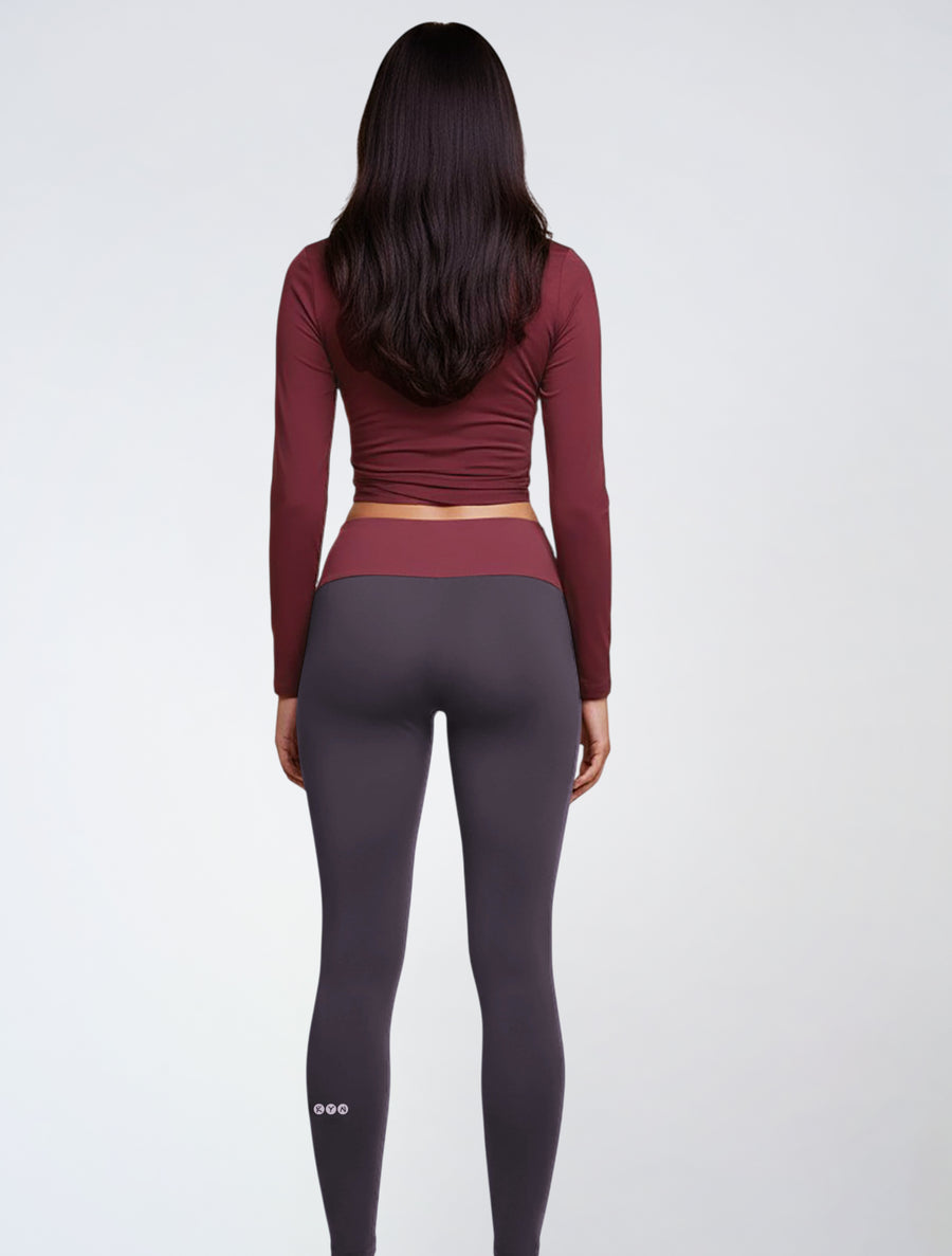 Moon Dust/Burgundy Form Leggings