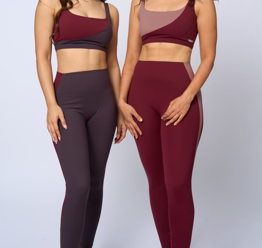 Moon Dust/Burgundy Form Sports Bra